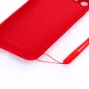 Evelatus Funda de silicona Soft Touch con correa roja para Apple iPhone 7/8/SE2020/SE2022