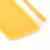 Evelatus Funda de silicona Soft Touch con correa para iPhone 7/8/SE (2020/2022) - Amarilla