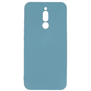 Evelatus Funda de silicona Soft Touch con correa azul para Xiaomi Redmi 8
