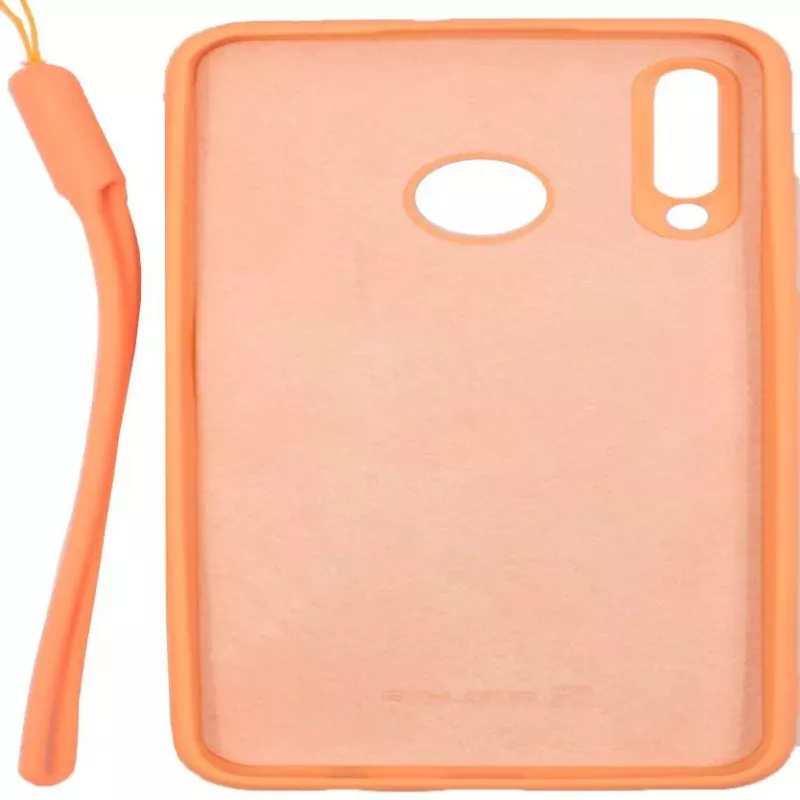 Evelatus Funda de silicona Soft Touch con correa rosa para Huawei P30 Lite