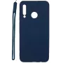 Evelatus Huawei P30 Lite Funda de silicona Soft Touch con correa azul oscuro