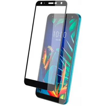 EVELATUS LG K40 2.5D Full Cover Japan Glue Glass Anti-Static Protector de pantalla