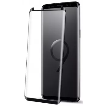 Evelatus Samsung Galaxy S9 Plus Cristal aluminosilicato curvo 3D Full Glue 9H (0,26 mm) + protector de cámara