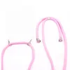 Evelatus Samsung Galaxy A70 Funda con cordón rosa transparente