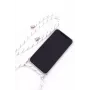 Evelatus Samsung Galaxy A70 Funda con cordón rayas blancas transparente, carcasa trasera TPU