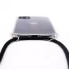 Evelatus Apple iPhone 11 Pro Max Funda con cordón negra transparente
