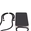 Evelatus Apple iPhone XR Funda con cordón negra transparente