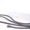 Evelatus Apple iPhone XR Funda con cordón rayas negras transparente