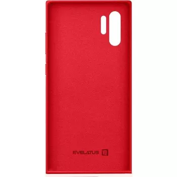 Evelatus Samsung Galaxy Note 10 Plus Funda de silicona nano Soft Touch TPU roja