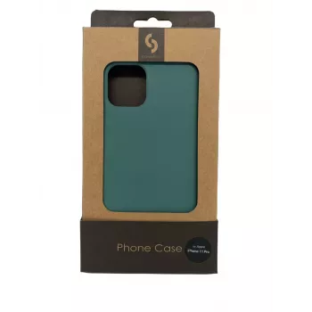 Connect Apple iPhone 11 Pro Funda blanda con protección inferior verde medianoche