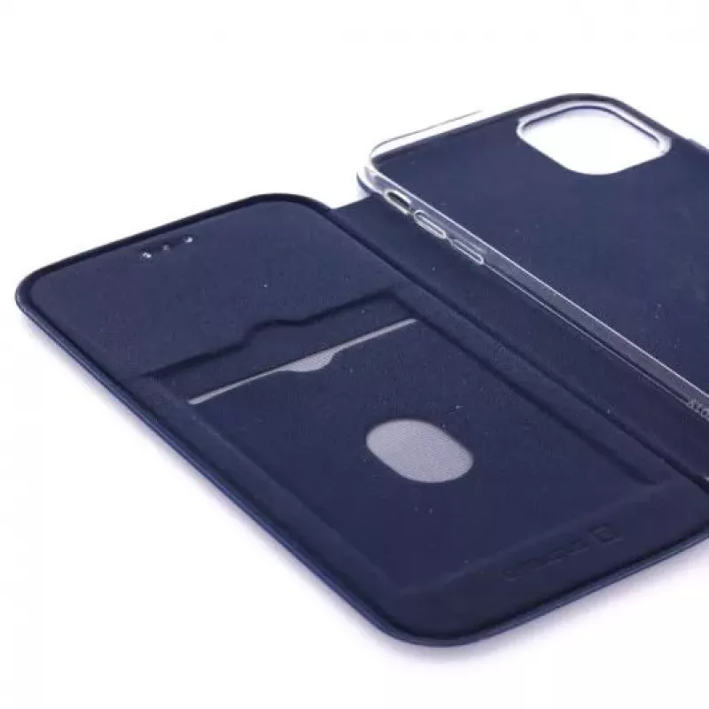 Evelatus Apple iPhone 11 Pro Funda tipo libro azul oscuro