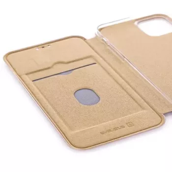 Evelatus Apple iPhone 11 Pro Max Funda tipo libro dorada
