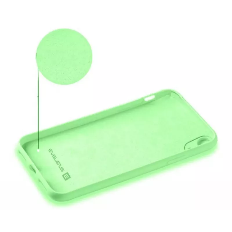 Evelatus Apple iPhone XR Funda de silicona Nano Soft Touch TPU menta