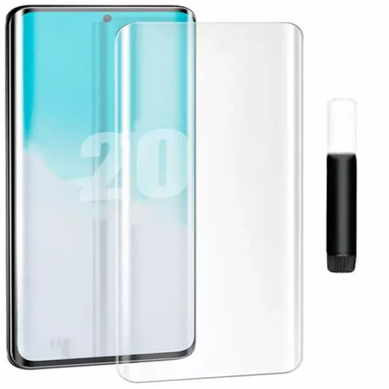 EVELATUS Samsung Galaxy S20 Plus Cristal transparente UV + Glue