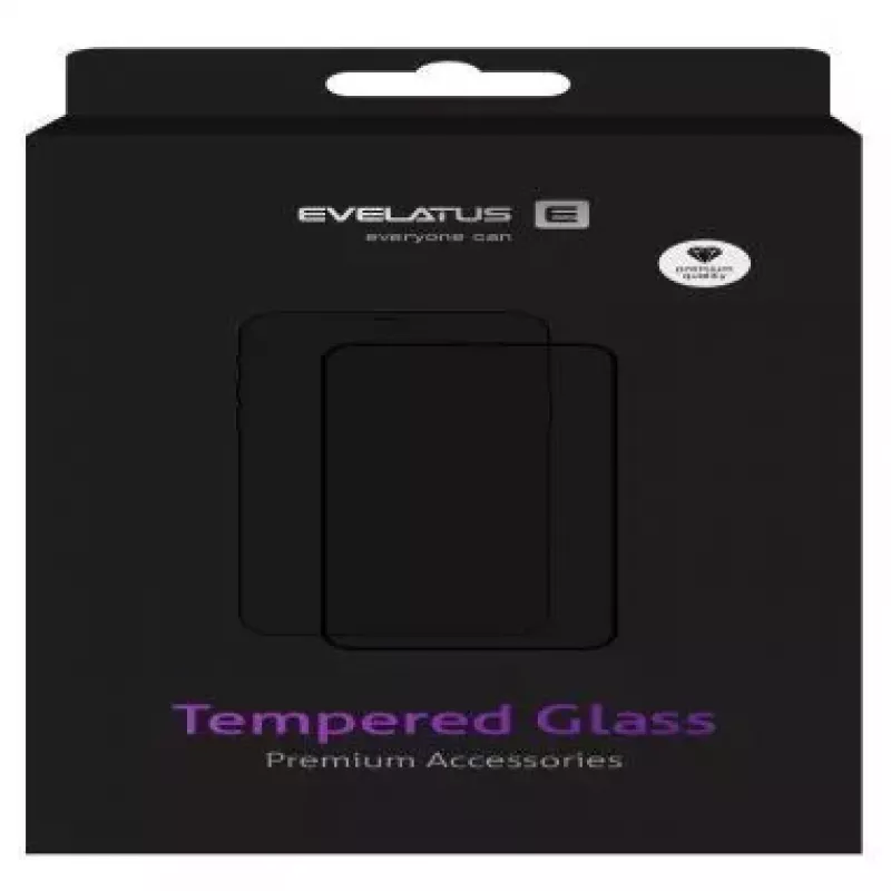 EVELATUS Samsung Galaxy Note 10 protector de pantalla de cristal transparente UV con adhesivo