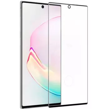 EVELATUS Samsung Galaxy Note 10 protector de pantalla de cristal transparente UV con adhesivo