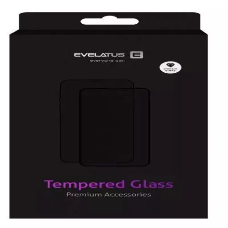 EVELATUS Samsung Galaxy S20 Plus cristal transparente UV + adhesivo