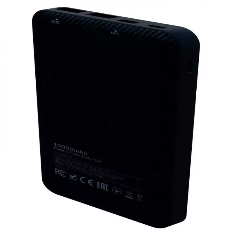 Evelatus batería externa inalámbrica EPB05 10000 mAh negra