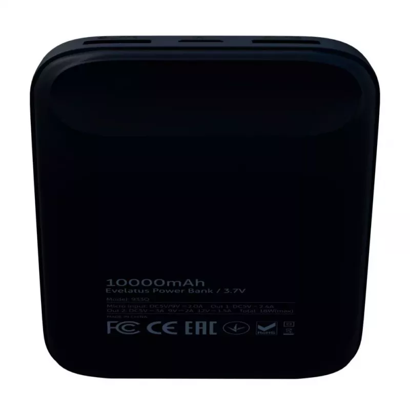 Evelatus batería externa EPB07 10000 mAh negra