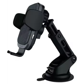 Evelatus soporte para coche con cargador inalámbrico WCH03 15W negro