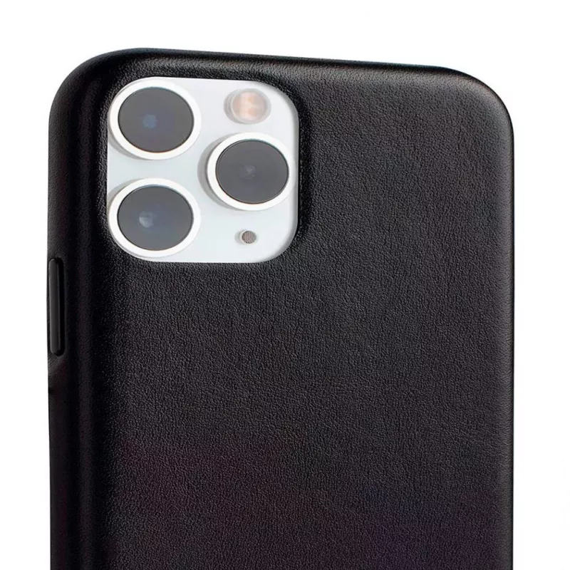 Evelatus Apple iPhone 11 Pro Max funda de piel negra