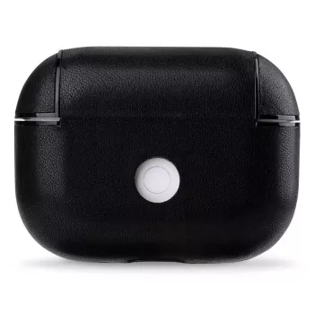 Evelatus Apple AirPods Pro funda protectora de piel negra