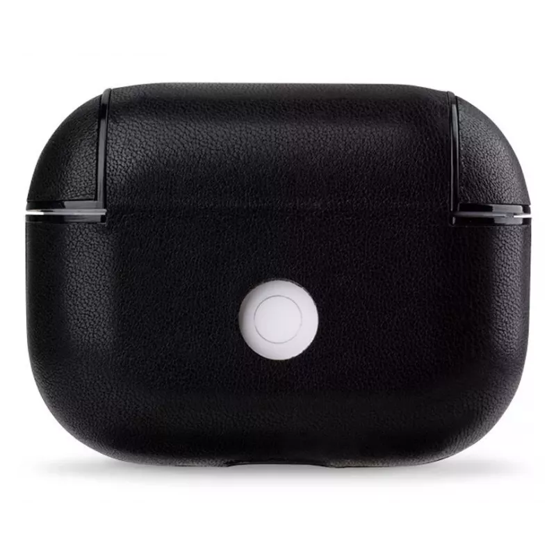 Evelatus Apple AirPods Pro funda protectora de piel negra