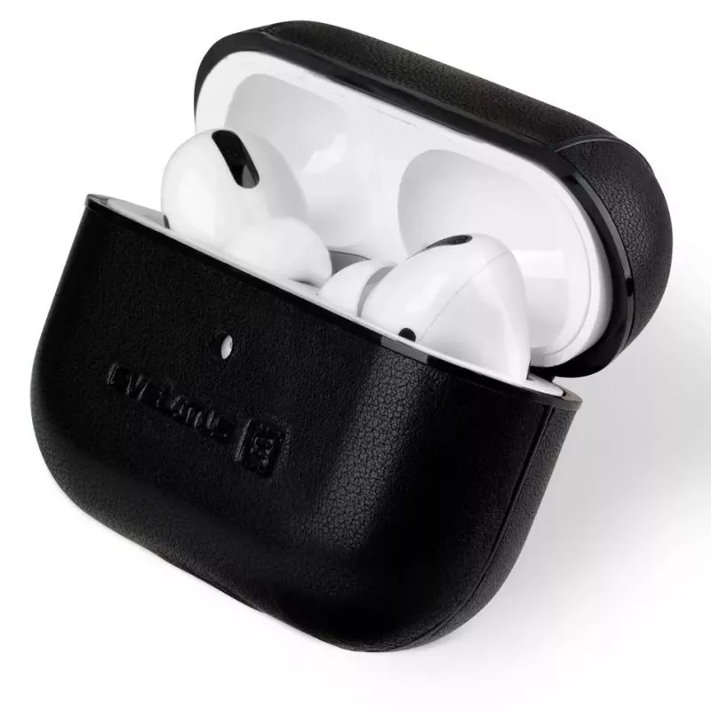 Evelatus Apple AirPods Pro funda protectora de piel negra
