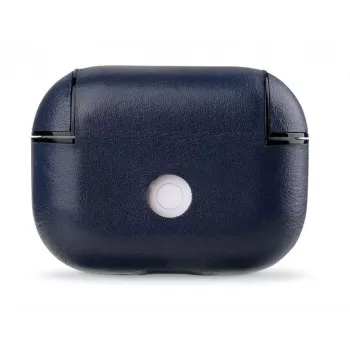 Evelatus Apple AirPods Pro funda protectora de piel azul oscuro