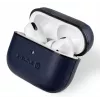 Evelatus Apple AirPods Pro funda protectora de piel azul oscuro