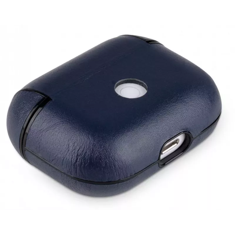 Evelatus Apple AirPods Pro funda protectora de piel azul oscuro
