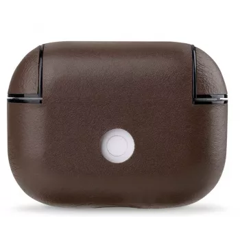 Evelatus Apple AirPods Pro funda protectora de piel marrón
