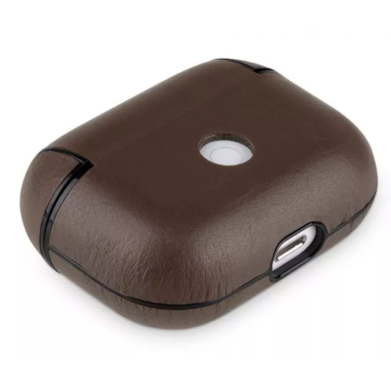 Evelatus Apple AirPods Pro funda protectora de piel marrón