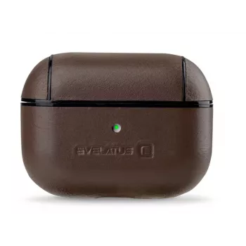 Evelatus Apple AirPods Pro funda protectora de piel marrón