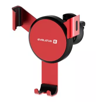 EVELATUS soporte para móvil ECH03 rojo - soporte universal para rejilla de ventilación