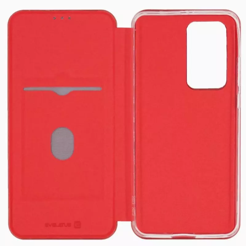 Evelatus Funda tipo libro para Huawei P40 Pro rojo vino