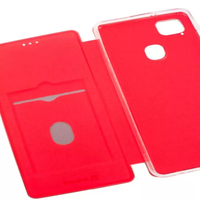 Evelatus Funda tipo libro para Huawei P40 Lite rojo vino
