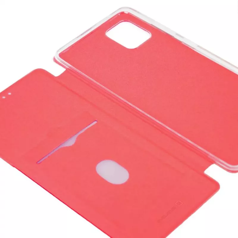 Evelatus Funda tipo libro para Samsung Galaxy Note 10 Lite rojo vino
