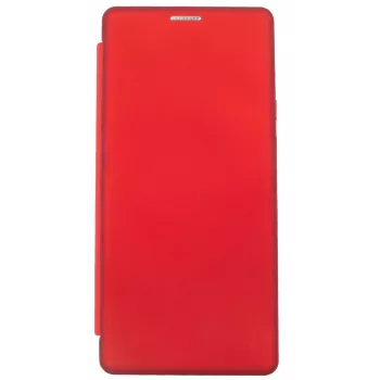 Evelatus Xiaomi Redmi Note 9 Funda tipo libro, rojo vino