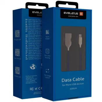 Evelatus Cable Micro-USB EDC04 azul 1m