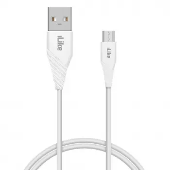 iLike Cable de carga para MicroUSB ICM01 blanco