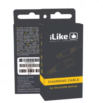 iLike Cable de carga para MicroUSB ICM01 negro