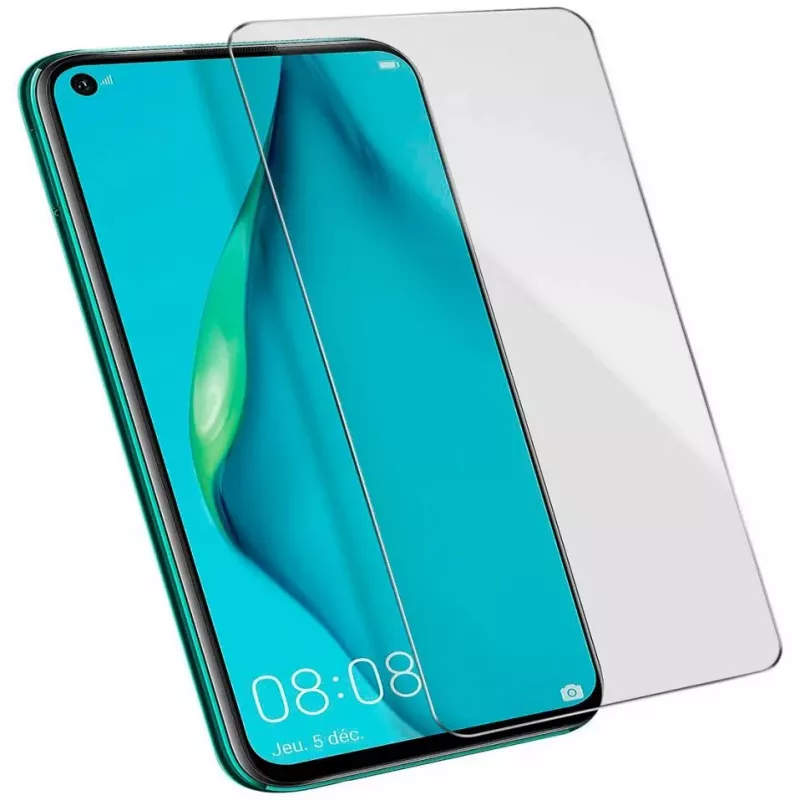 Evelatus Protector de pantalla para Huawei P40 lite, cristal templado plano de 0,33mm, transparente, adhesivo japonés, antiestático
