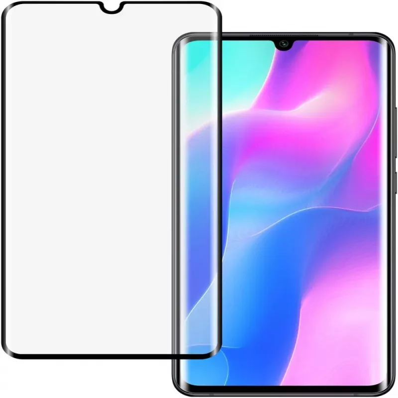 Evelatus Protector de pantalla de cristal transparente UV + adhesivo para Xiaomi Mi Note 10 Lite / Mi Note 10