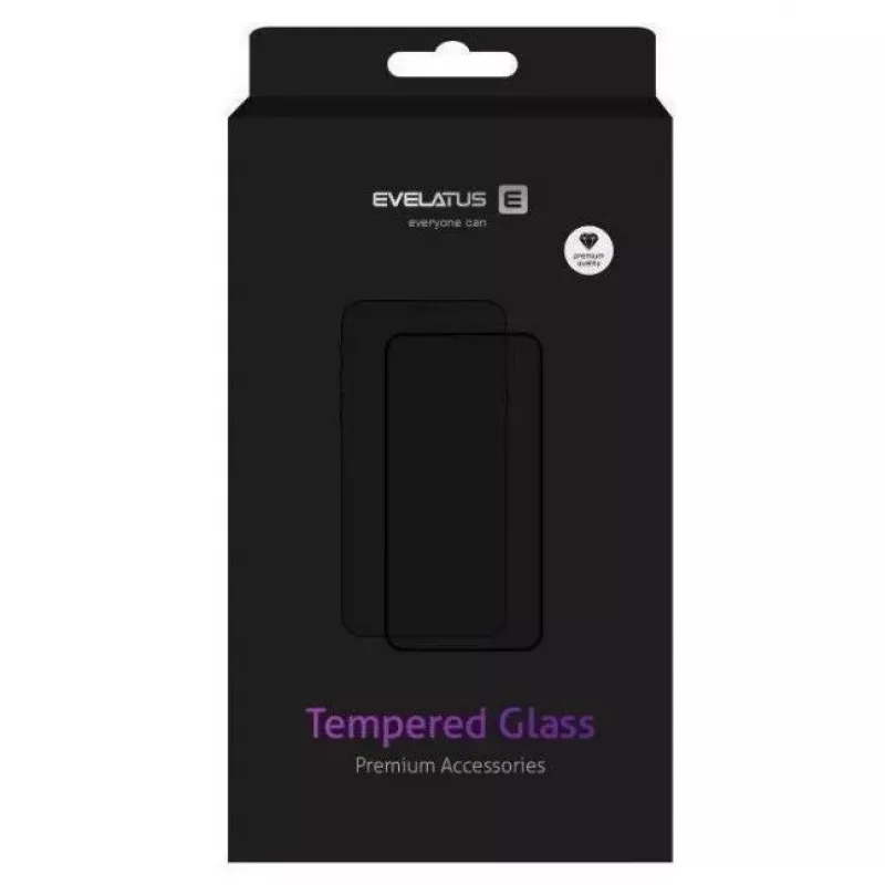 Evelatus Protector de pantalla de cristal transparente UV + adhesivo para Xiaomi Mi Note 10 Lite / Mi Note 10