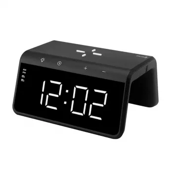 Evelatus Reloj con carga inalámbrica WCC01BK negro