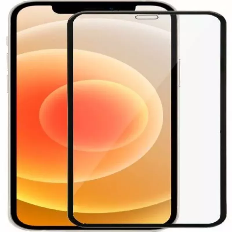 EVELATUS Apple iPhone 12/12 Pro 6,1 inch Matte 2.5D Silk Cover Japan Glue Glass Protector de pantalla antiestático