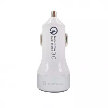 Evelatus Cargador rápido de coche QCC03, blanco