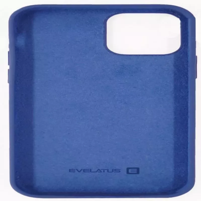 Evelatus Funda de silicona Premium Soft Touch para Apple iPhone 12/12 Pro Azul