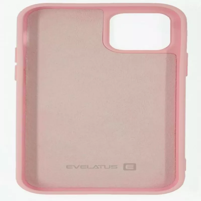 Evelatus Funda de silicona Nano Soft Touch TPU para Apple iPhone 12/12 Pro Beige